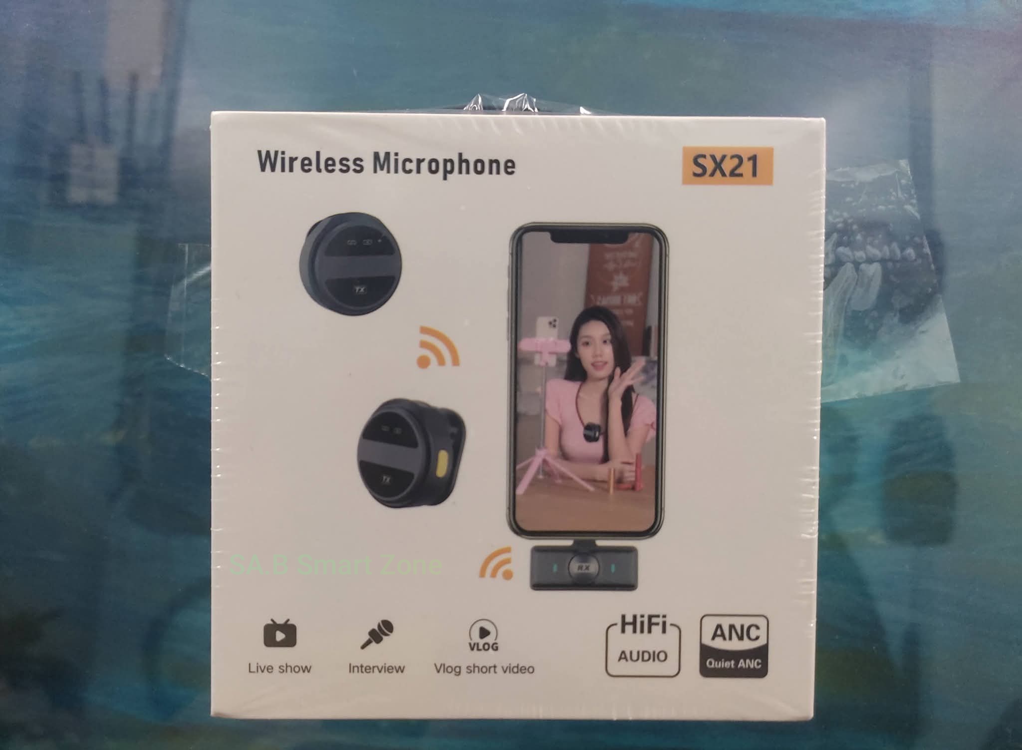 SX21 Wireless magnetic  microphone- Android Tyep-C, iPhone.