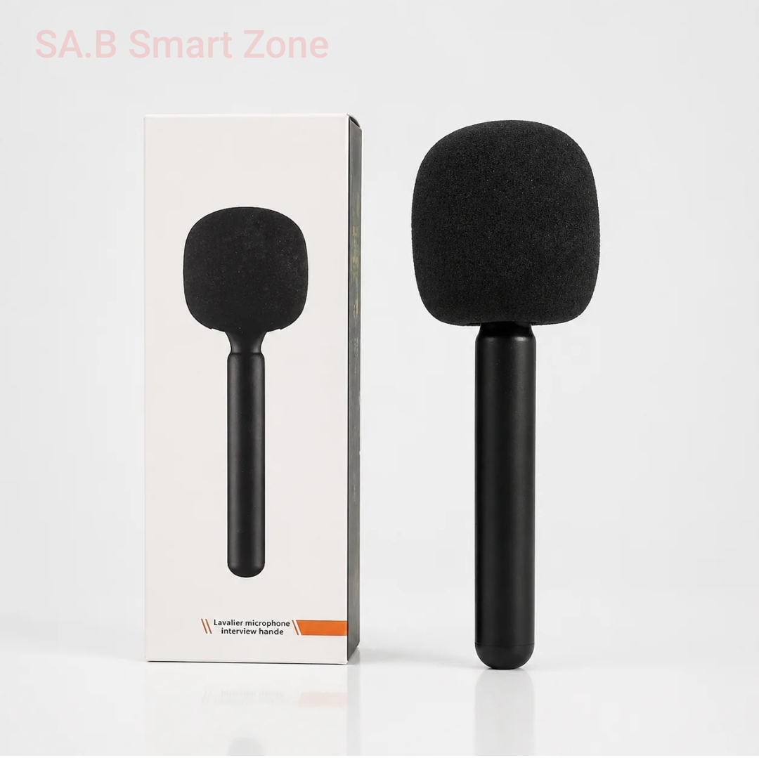 Wireless Microphone Handle for Interview-Wireless Handheld Adapter with Windshield